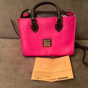 Dooney and Bourke Mini Janine Satchel - HOT PINK